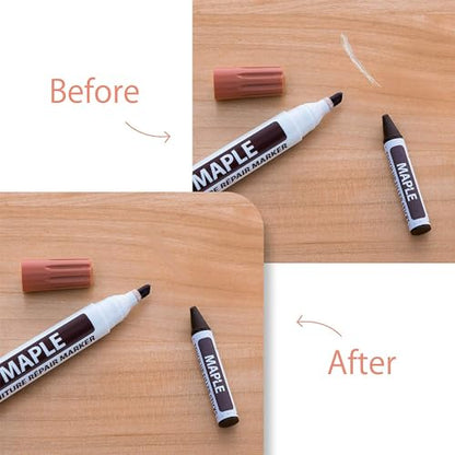 Furniture Markers Touch Up,Wood Filler Floor Scratch Repair Kits,Set of 21-Markers and Wax Sticks with Sharpener Kit for Funiture Repair,Floor Scratch.Touch Up Repair System Set,Wood Restore Pack