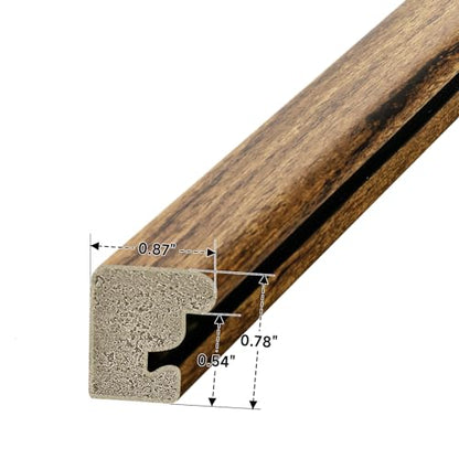 Rustic Walnut 7x7 Frame - Single Frame, 7 x 7 Poster Frame for Artwork, Puzzles, Photos and Movie Posters Picture Frames - size: 7" x 7"