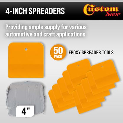 Custom Shop 4 Inch Plastic Filler Spreader Tools for Automotive
