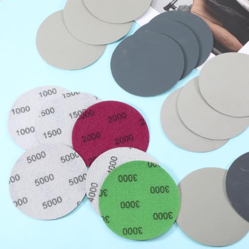 24 PCS 3 Inch Sanding Discs Sanding Disc for Drill Round Sandings Discs