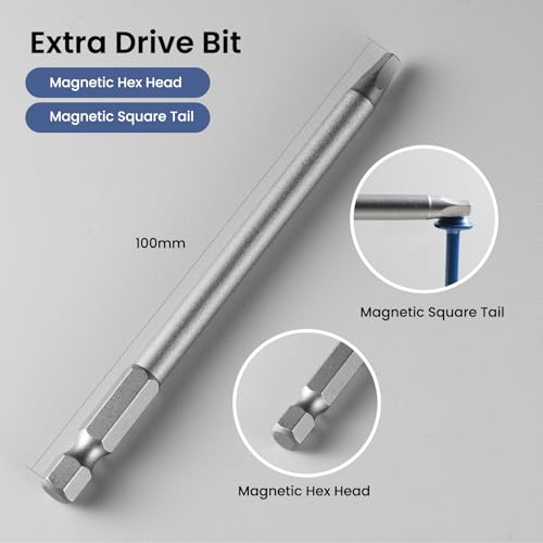 Pocket Hole Screws 2 1/2 Inch, 150Pcs, Anti-Rust Blue Coated Pocket Screws #8 x 2-1/2", Exterior Wood Screws, Coarse Thread, Washer Head Square Drive, Self-Tapping Tip, with Drive Bit - size: #8 x 2-1/2"