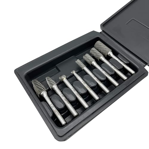 LU&MN Tungsten Carbide Burr Set, 1/4" Shank, 8 Pcs - style: 8PCS -1/4" Shank
