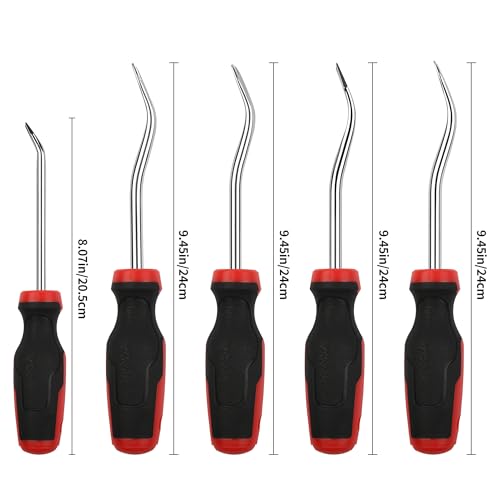 TOOLEAGUE 6Pcs Auto Upholstery Trim Panel Removal Tool Set - size: 6Pcs Short Auto Clip Removal Tool