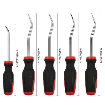 TOOLEAGUE 6Pcs Auto Upholstery Trim Panel Removal Tool Set - size: 6Pcs Short Auto Clip Removal Tool