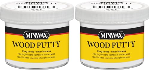 Minwax Wood Putty, White, 3.75 oz. (Pack of 2) - color: White, size: 3.75 oz. (Pack of 2)