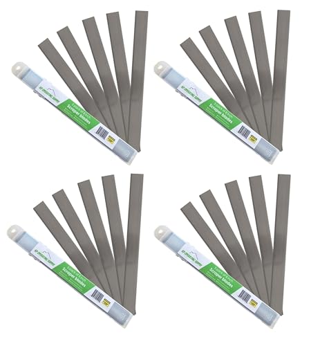 8-Inch Floor Scraper Blades, 20 Pack Replacement - size: Pack of 20