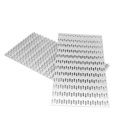 6-Pack 6x12 Inch Pronged Truss Plates, Galvanized Steel Flat Mending Brackets for Wood Timber Connectors and Roofing Trusses, 19 Gauge - size: 6pcs 6 x 12 inch