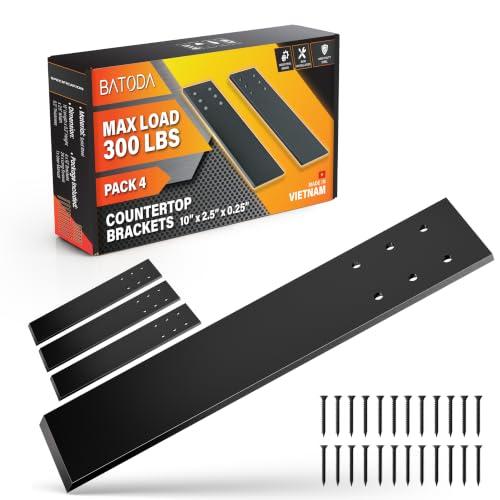 BATODA 10" Countertop Support Brackets (4PCS), Steel Knee Wall Support - size: 10 Inch