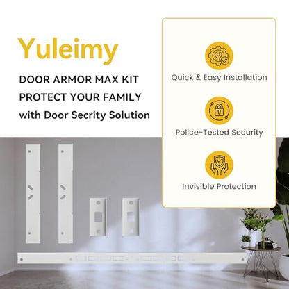 Door Frame Reinforcement Kit, Anti Kick Strike in Door Security, White - size: 5 PCS White