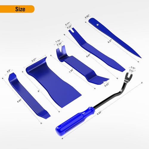 GOOACC 6PCS Auto Trim Removal Tool Kit Blue - color: Blue