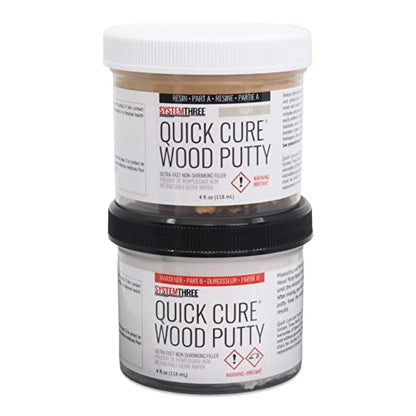 SYSTEMTHREE Quick Cure Putty, Taupe, 8-oz Kit - color: Taupe, size: 1 Count (Pack of 1)
