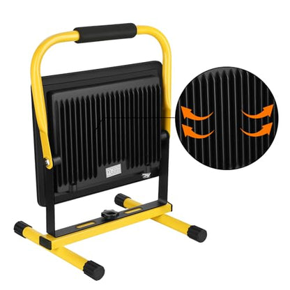 100W LED Work Light with Stand, 12,000LM, 6000K, 16ft Cord & Plug - size: 100W