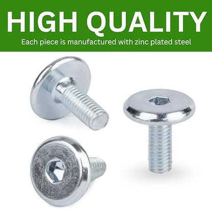 Spare Hardware Parts Replacement for IKEA Furniture Screw Metric Head Cap PF6S Screw - Part #119046 | Joint Connector Bolt M5.0-0.8×13 with 4mm Hex Recess| Pack of 8 - size: 119046