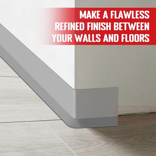 Self-Adhesive Flexible Molding Trim,Waterproof Molding,Grey,2.79inX20ft - color: Grey (2.79inX20ft)
