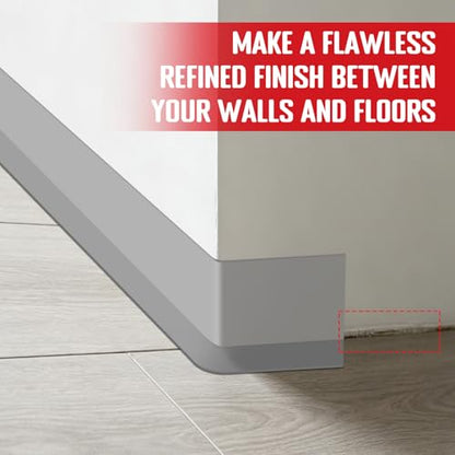 Self-Adhesive Flexible Molding Trim,Waterproof Molding,Grey,2.79inX20ft - color: Grey (2.79inX20ft)