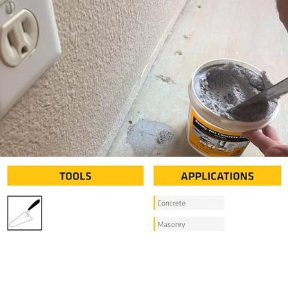 Sika - Sikacryl - Gray - Ready-Mix Concrete Patch - for Repairing spalls and Cracks in Concrete and Masonry - Textured - 1 qt (Pack of 1) - size: 1 qt (Pack of 1)
