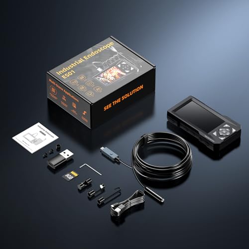 Hayve 4.3inch Industrial Endoscope ES01 Borescope Inspection Camera 16.5FT