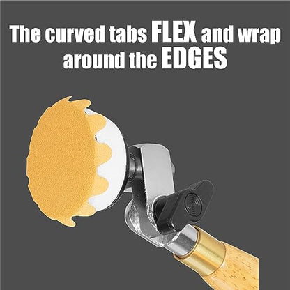 Flex Edge Gold 2 Inch Hook and Loop Sanding Discs 2 Inch 800 Grit 25 Pack - size: 2", style: 800 Grit