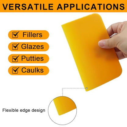 Body Filler Spreaders, 6PCS Plastic Spreader,4, 5, 6 Inch - color: Yellow-6PCS