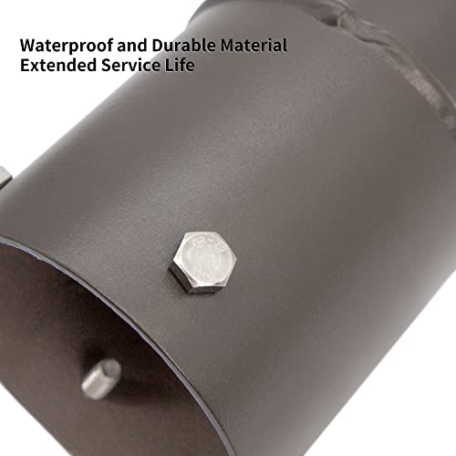 Mounting Bracket Accessories 4 Inch Round Pole Bracket Tenon Adapter for Outdoor Shoebox Lighting, Parking Lot Light, Street Light with Slip Fitter Mount - size: 4 Inch Round Pole Tenon Adapter