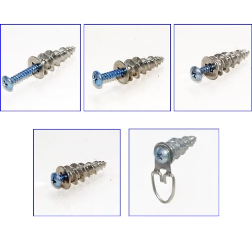 #8 Self Drilling Hollow Metal Stud Wall Anchors with Screw Kit for Drywall