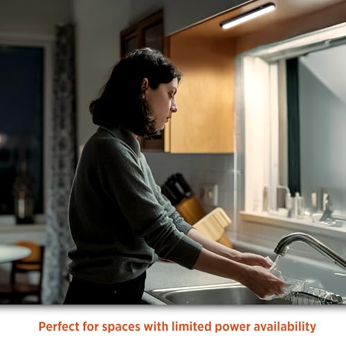 BLACK+DECKER 160LM LED Light Bar, Touchless Motion Sensor, Magnetic Mount, Powered with AAA Batteries, Slim and Portable Design to Brighten Indoor Rooms, Closets, Garages, Shelving (1-Pack) - size: 1-Pack