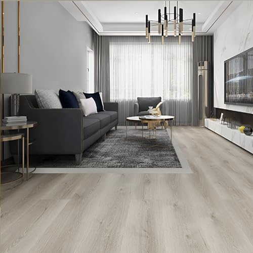Vinyl Floor Transition Strip Self Adhesive 3"×10' Light Gray Wood Grain - color: Light Gray Wood Grain, size: 3in, 10FT