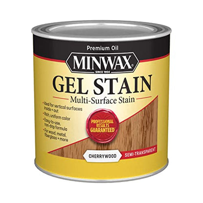 Minwax 260704444 Gel Stain, Cherrywood, 1/2 Pint - color: Cherrywood, size: 1/2 Pint