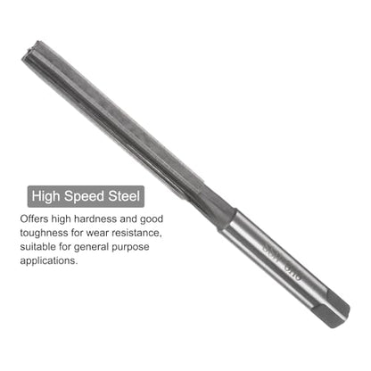uxcell Hand Reamers, 11mm H8 Metric Reamer Drill Bit for Metal Wood Hole Reaming, Straight Flute High Speed Steel (HSS) Tool - size: 11mm