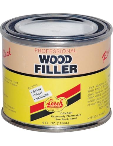 Leech Lwf-67 Superior Grade Real Wood Filler, 4 Oz