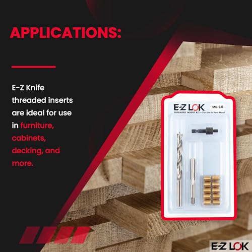 E-Z LOK Thread Repair Kit, M6-1.0 - size: M6-1.0, style: Brass