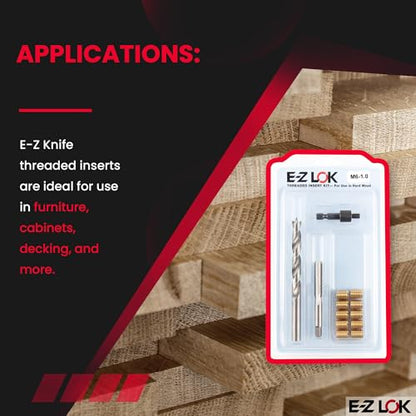 E-Z LOK Thread Repair Kit, M6-1.0 - size: M6-1.0, style: Brass