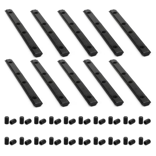 10Pcs 1010 Aluminum Extrusion Hardware Accessories Straight Bracket - style: 10 set straight bracket with m5