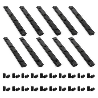 10Pcs 1010 Aluminum Extrusion Hardware Accessories Straight Bracket - style: 10 set straight bracket with m5