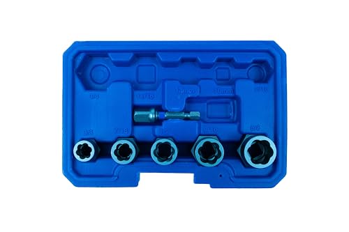 Century Drill & Tool 73425 Bolt Extractor Set, 6 Piece - size: 6 Piece