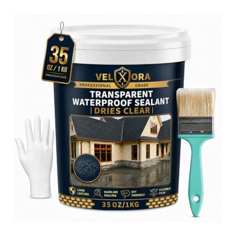 Waterproof Sealant, 35 Oz Transparent Waterproof Coating Indoor & Outdoor