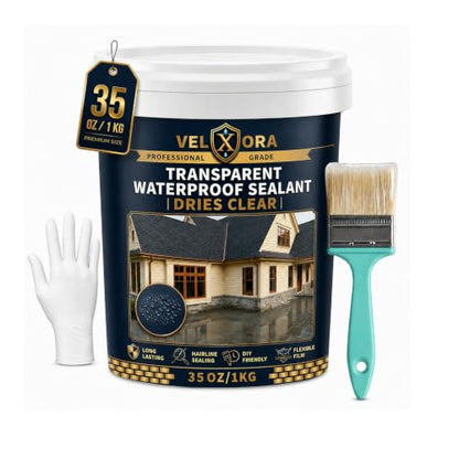 Waterproof Sealant, 35 Oz Transparent Waterproof Coating Indoor & Outdoor