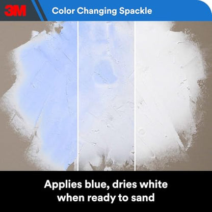 3M High Strength Color Changing Spackling Compound, 8 oz Tub, 2 Pack – Blue-to-White Drying Formula, Fast-Drying, No Shrink, Primer-Enhanced, Interior and Exterior Wall Repair, Easy Application - style: 2-Pack