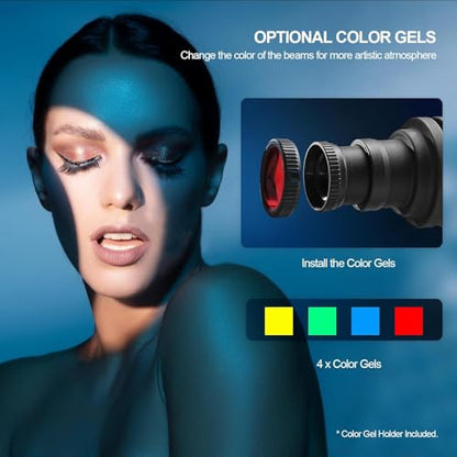 WELLMAKING S80 Bowens Mount Optical Snoot with 38° Lens for LED Lights