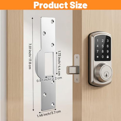 Door Strike Plate 7 Inch Stainless Steel Door Jamb Reinforcement