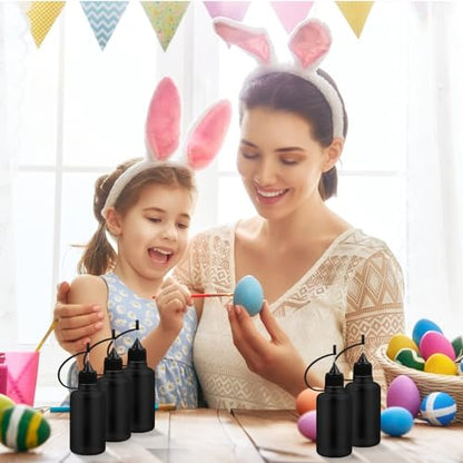10Pcs 30ml Needle Tip Glue Bottle, 2 Funnel Includes,Black - color: Black