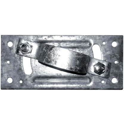 1-7/8" Wood Fence to Round Steel Post Panel Attachment Adapter Bracket: Adjustable clamp. Made of Galvanized Steel to Prevent Rusting. CASE Qty 25 - size: 1-7/8" Post, style: CASE