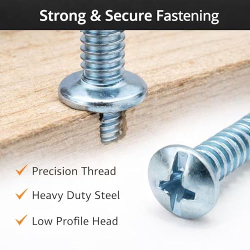 105 Pack #8-32 x 1-3/4" Breakaway Truss Head Cabinet Screws - color: Blue