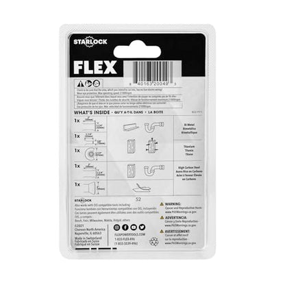FLEX 5-Piece Oscillating Tool Trimming Project Blade Set, Cuts Wood, Wood with Nails, Metal, Drywall, Plastic, PVC- FAM40001-5 - style: Trimming Project Set