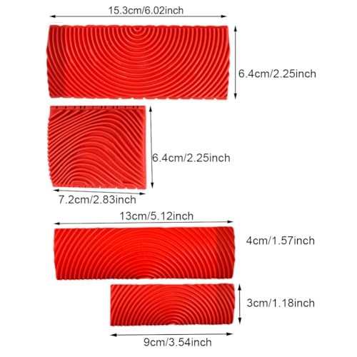4PCS Wood Graining Tool Wood Grain Paint Tool Wood Grain Tool Kit