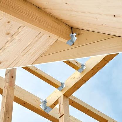 LukLoy 20 Pack 2x4 Joist Hanger 20 Gauge Galvanizing Face Mount Joist Hangers for Wood - size: 2" X 4"