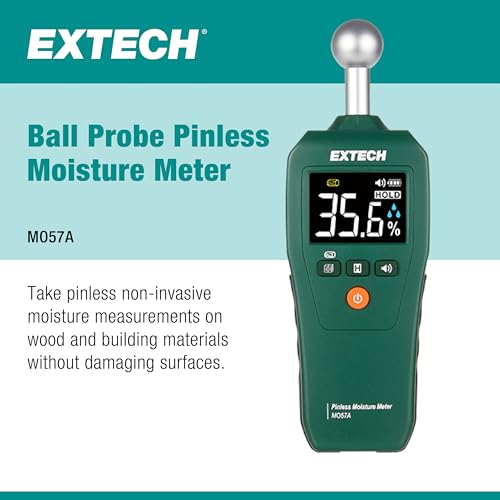 Extech MO57A Pinless Moisture Meter, Spherical Sensor, 4 in Depth - color: MO57A