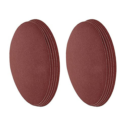 Auniwaig 10PCS 9-Inch Sanding Disc Self Stick 120 Grit PSA Aluminum Oxide Adhesive Round Shape Sanding Paper NO-Hole for Random Orbital Sander and Belt Disc Sander - size: 120 Grit