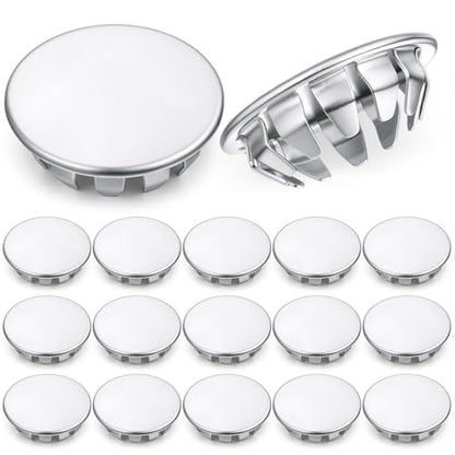 Hicarer 15 Pack Fit 3/4"(19.1mm) Hole Metal Hole Plugs - color: Silver, size: 3/4 Inch (19.1 Mm)