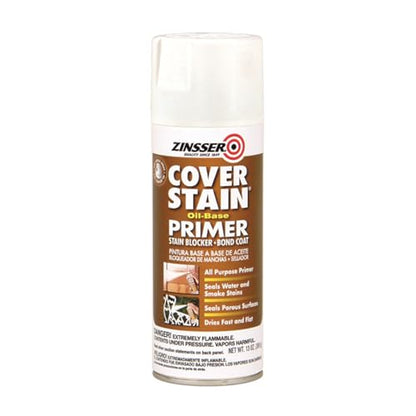 Zinsser Cover-Stain Oil-Base Primer-Sealer Spray, White